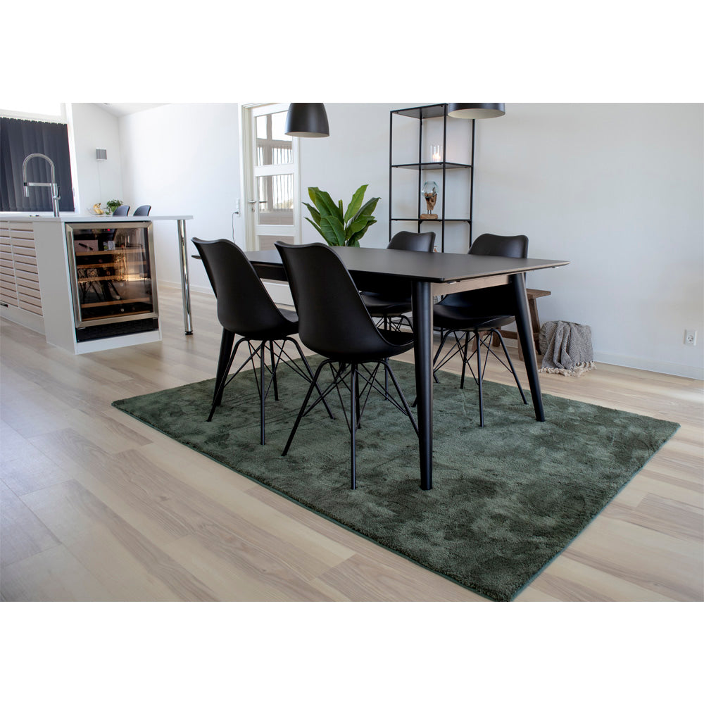 Oslo Spisebordsstol - Spisebordsstol, Pu Læder, Sort, Sorte Ben ⎮ Sæt af 2 stk. ⎮ 5713917002955 ⎮ 1001001
