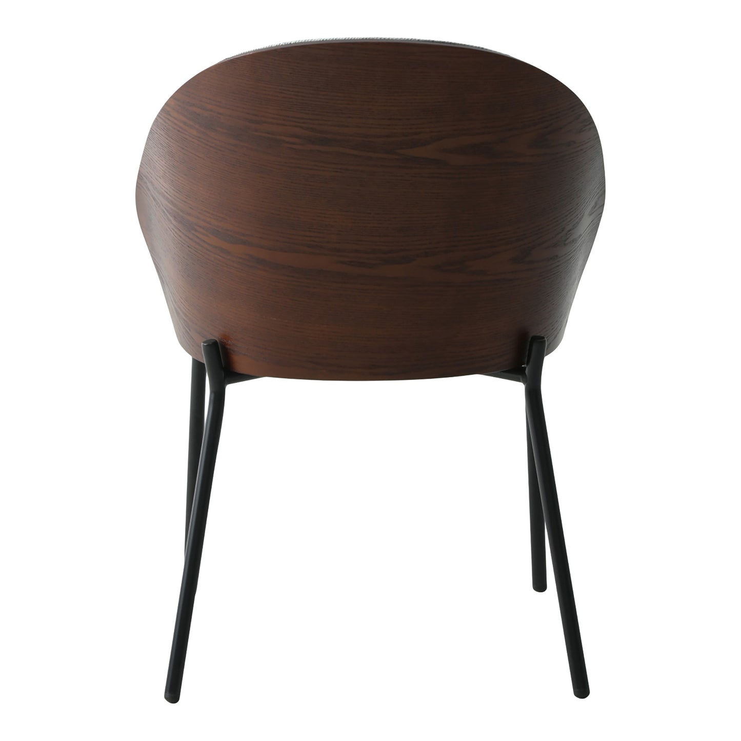 Canelas Spisebordsstol - Spisebordsstol, Lysegrå Med Mørkebrun Ryg Og Sorte Ben Hn1276 ⎮ Sæt af 2 stk. ⎮ 5713917026203 ⎮ 1001185