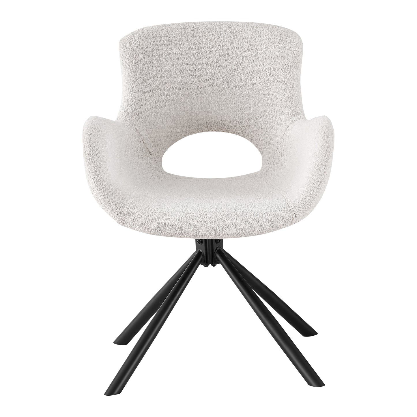 Amorim Spisebordsstol - Spisebordsstol, Drejefod, Bouclé, Off-White, Hn1273 ⎮ Sæt af 2 stk. ⎮ 5713917026753 ⎮ 1001186