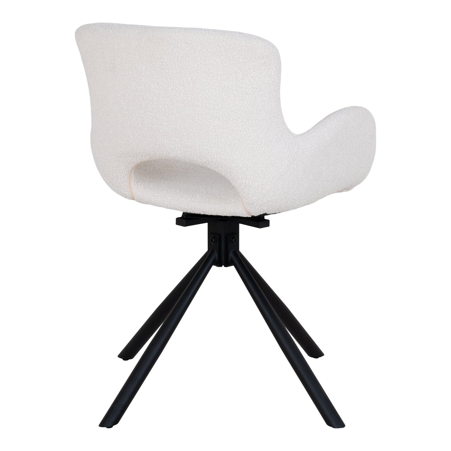 Amorim Spisebordsstol - Spisebordsstol, Drejefod, Bouclé, Off-White, Hn1273 ⎮ Sæt af 2 stk. ⎮ 5713917026753 ⎮ 1001186