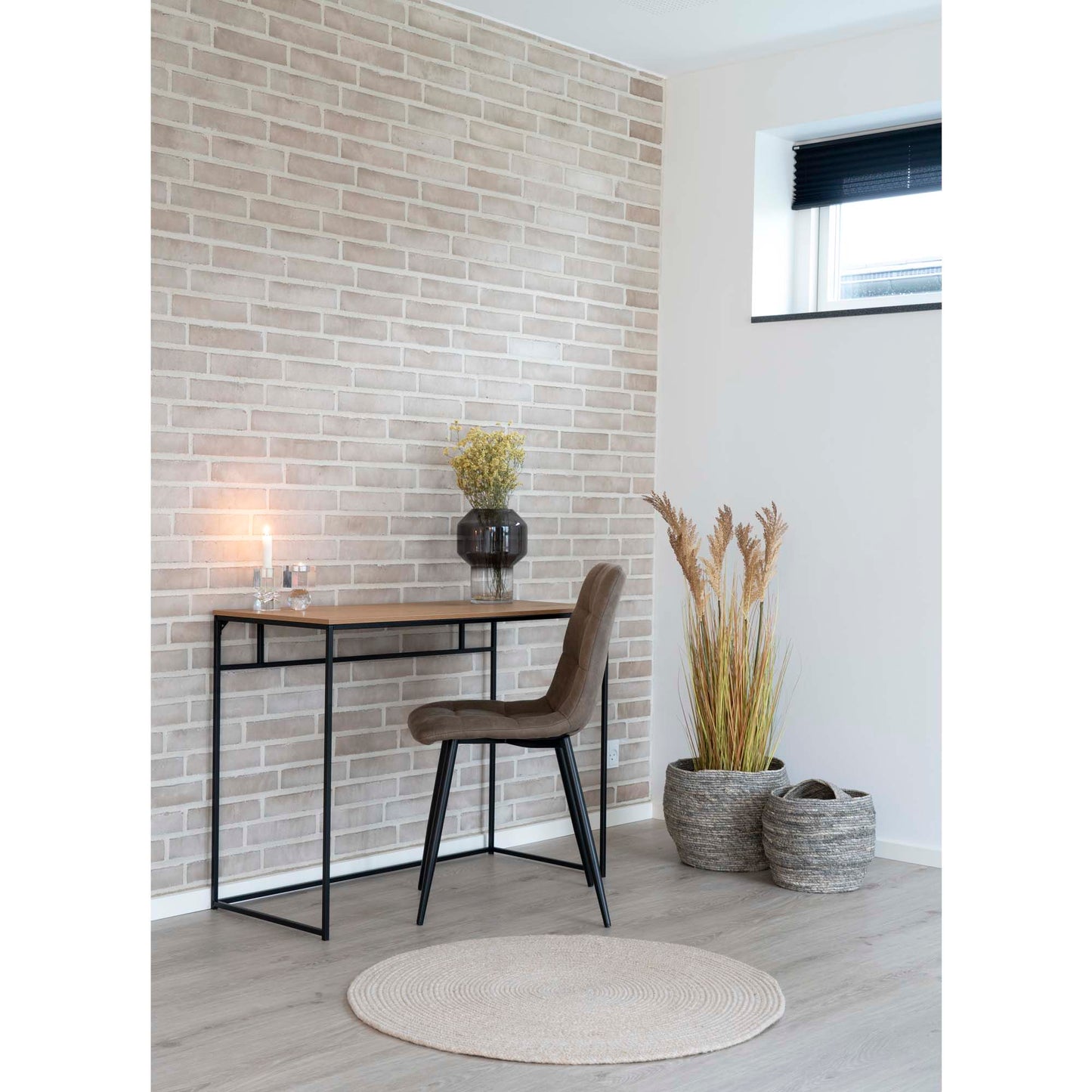 Middelfart Spisebordsstol - Spisebordsstol, Microfiber, Lysebrun, Sorte Ben, Hn1281 ⎮ Sæt af 2 stk. ⎮ 5713917000425 ⎮ 1001190