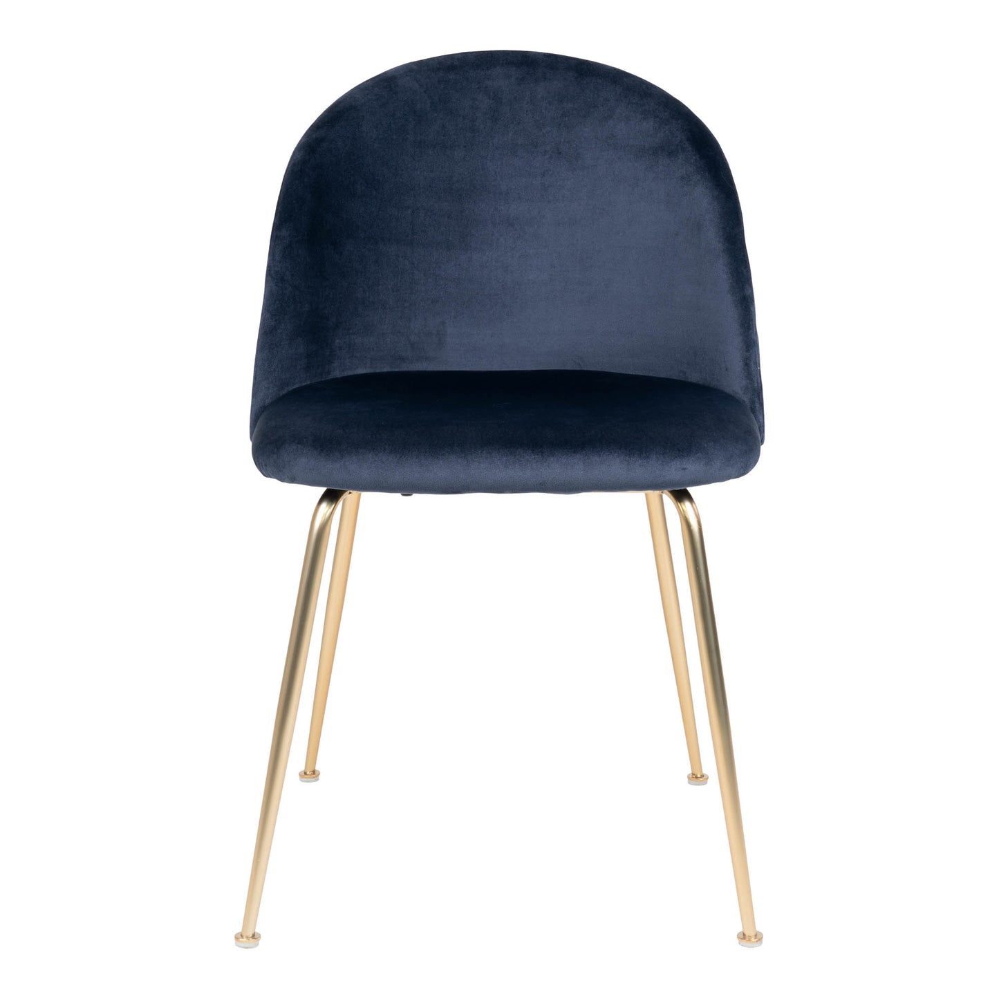 Geneve Spisebordsstol - Spisebordsstol, Velour, Blå, Messing Look Ben, Hn1205 ⎮ Sæt af 2 stk. ⎮ 5713917001484 ⎮ 1001251