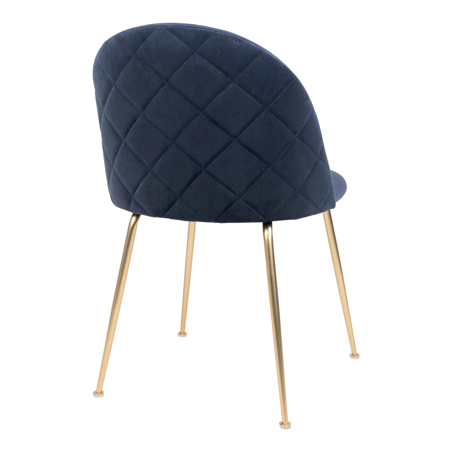 Geneve Spisebordsstol - Spisebordsstol, Velour, Blå, Messing Look Ben, Hn1205 ⎮ Sæt af 2 stk. ⎮ 5713917001484 ⎮ 1001251