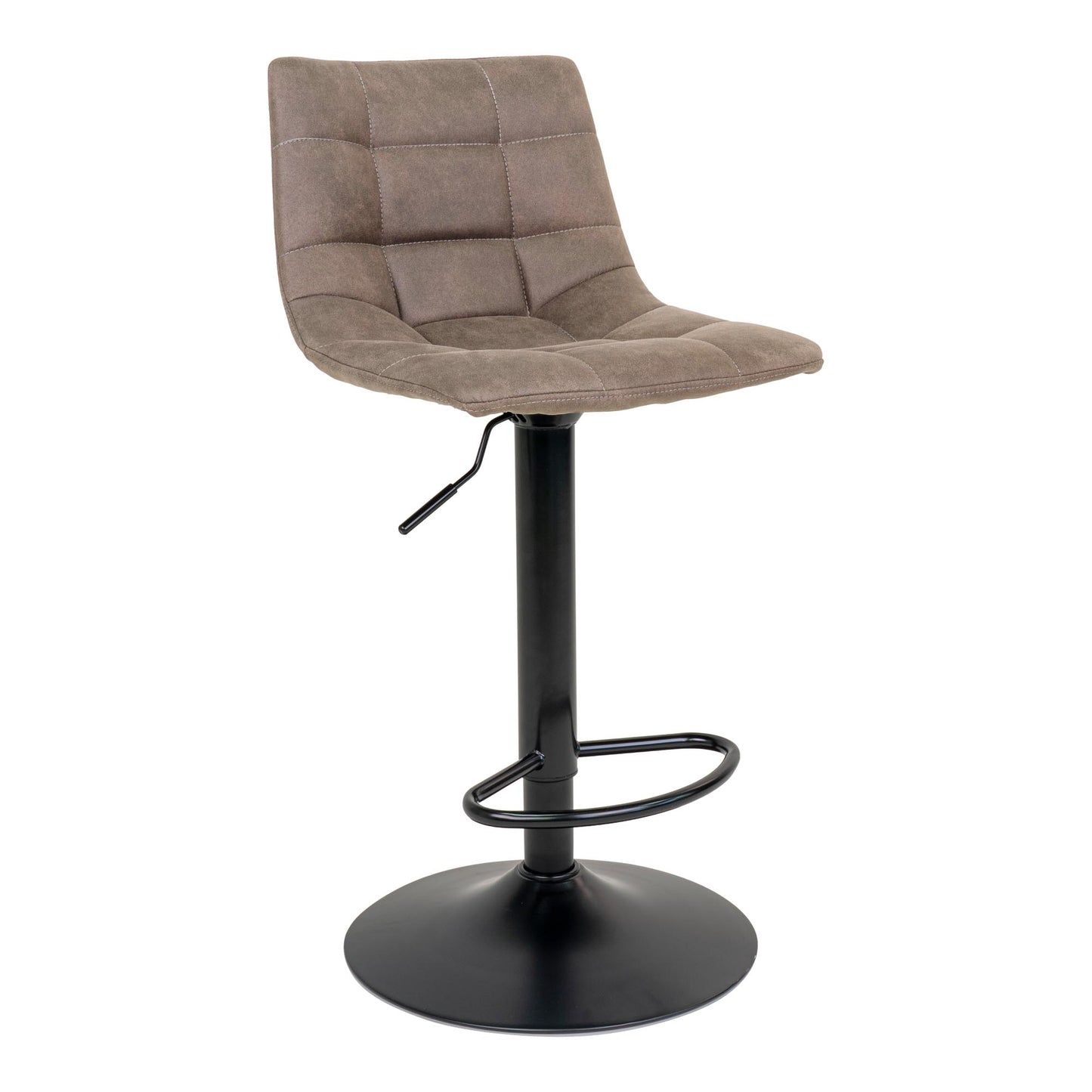 Middelfart Barstol - Barstol, Microfiber, Lysebrun, Sorte Ben, Hn1281 ⎮ Sæt af 2 stk. ⎮ 5713917009374 ⎮ 1001300