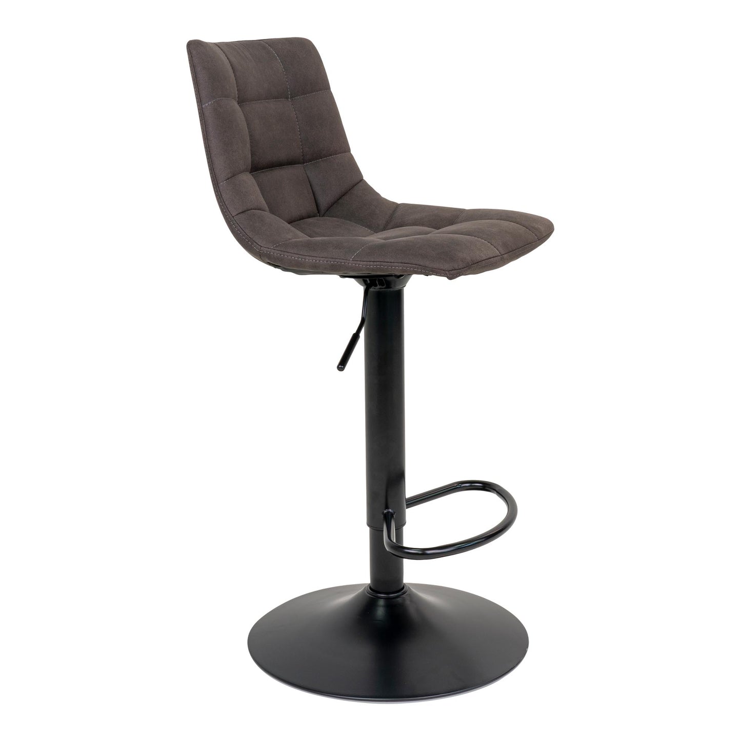 Middelfart Barstol - Barstol, Microfiber, Mørkegrå, Sorte Ben Hn1229 ⎮ Sæt af 2 stk. ⎮ 5713917009398 ⎮ 1001302