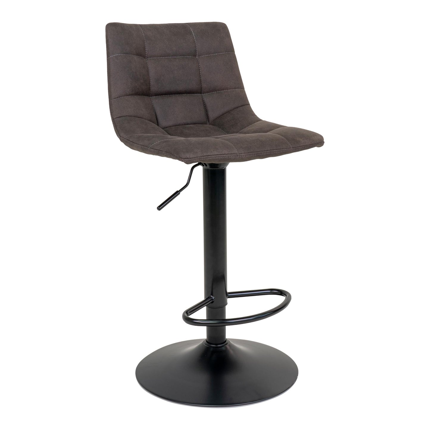 Middelfart Barstol - Barstol, Microfiber, Mørkegrå, Sorte Ben Hn1229 ⎮ Sæt af 2 stk. ⎮ 5713917009398 ⎮ 1001302