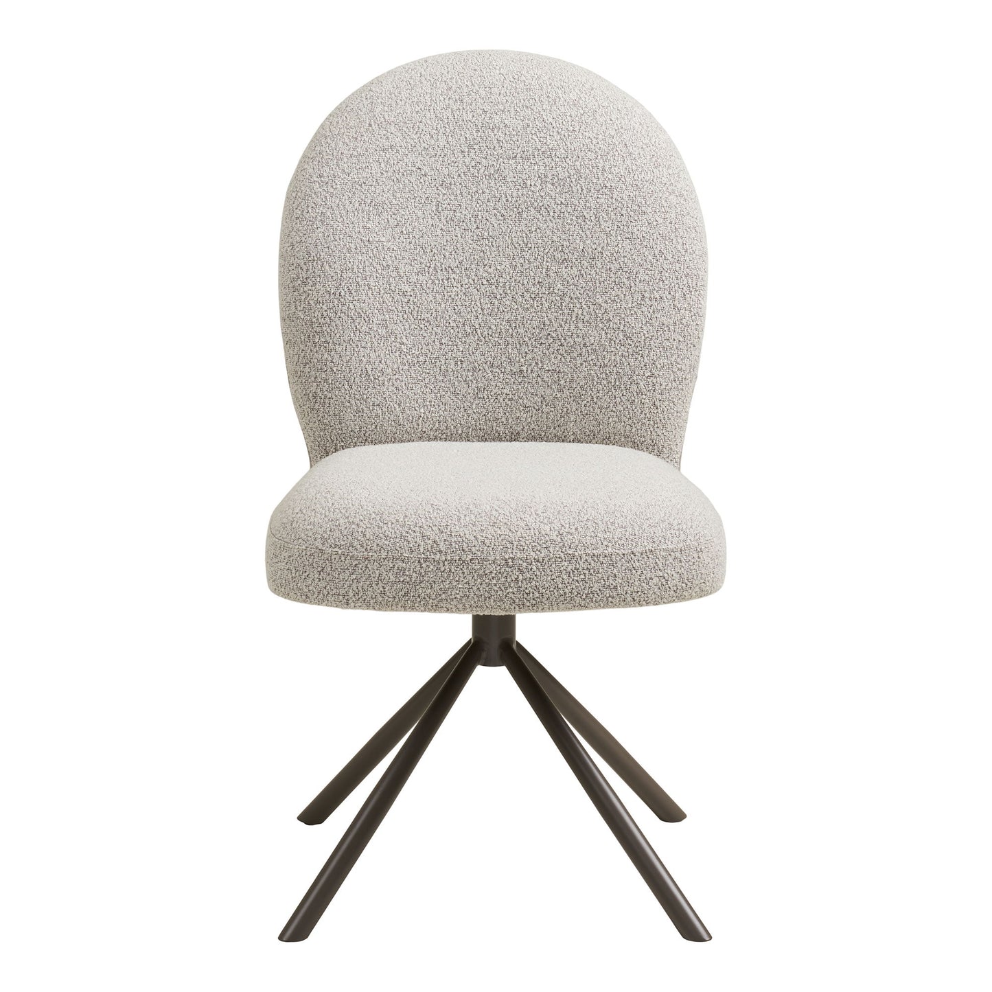 Lana Spisebordsstol - Spisebordsstol Med Drejefod, Bouclé, Sand, Grå Ben Hn1267 ⎮ 5713917035809 ⎮ 1001415