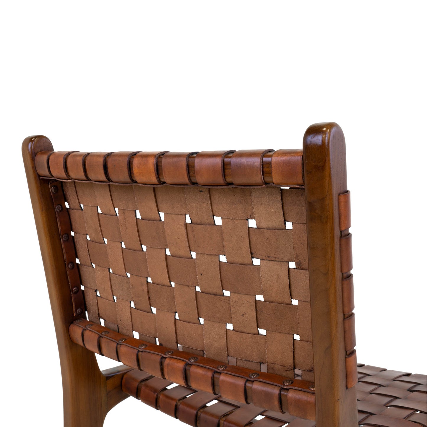 Perugia Spisebordsstol - Spisebordsstol, Læder, Brun, Teak Ben ⎮ Sæt af 2 stk. ⎮ 5713917010554 ⎮ 1001451