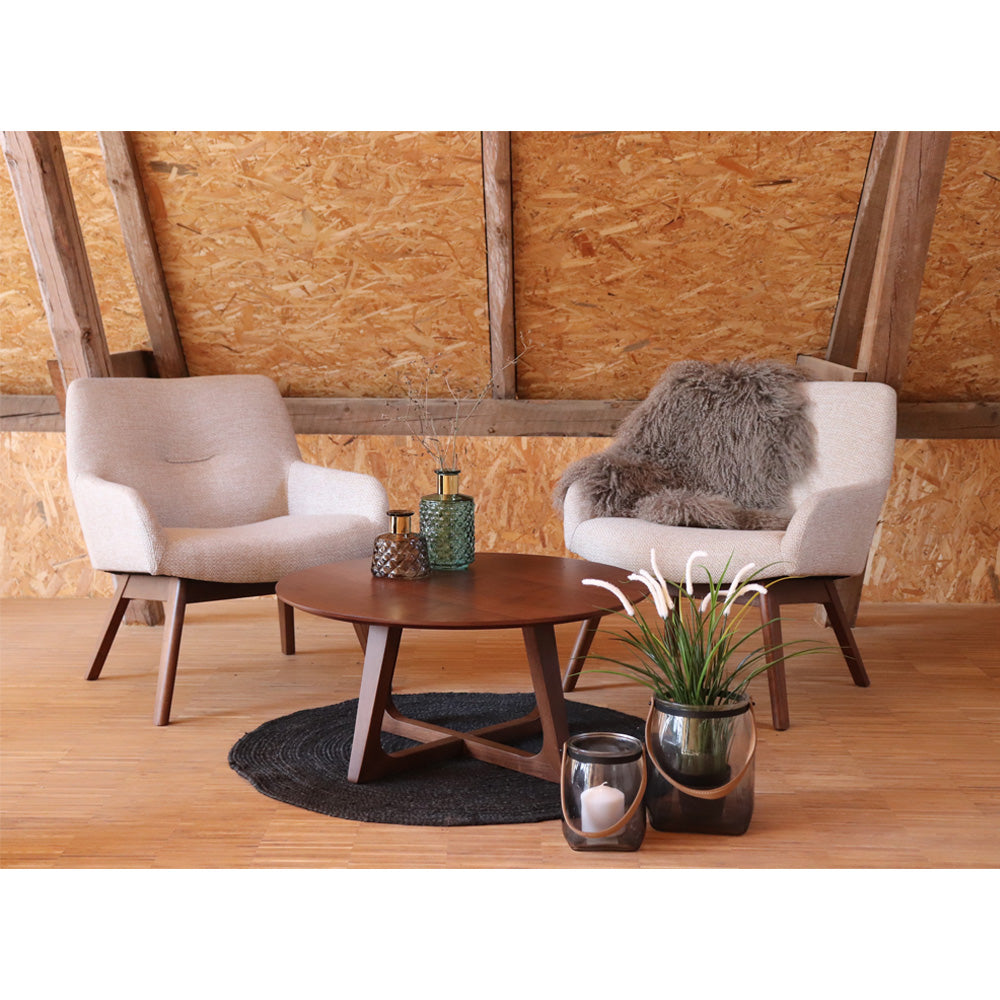 London Loungestol - Loungestol, Sand, Valnød Ben Hn1278 ⎮ 5713917008704 ⎮ 1101062