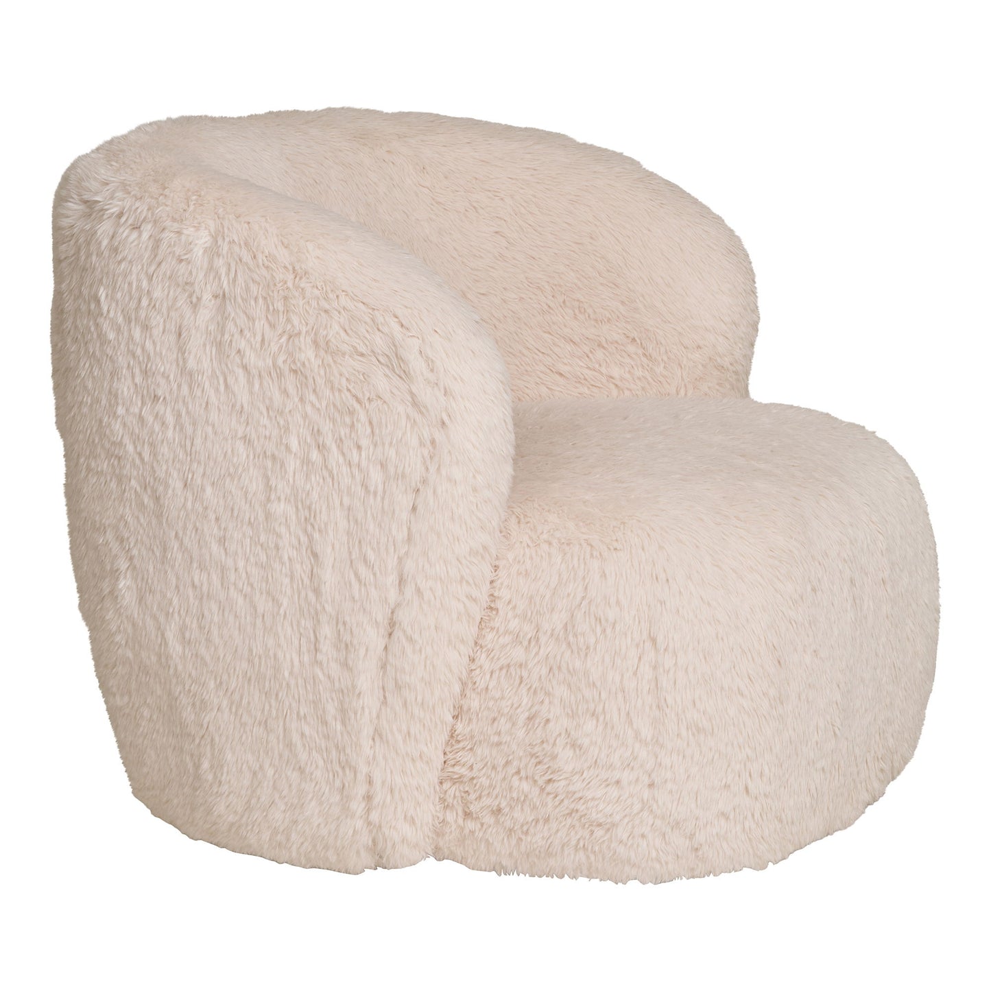 Setubal Loungestol - Loungestol, Imiteret Pels, Off-White, Hn1093 ⎮ 5713917033393 ⎮ 1101167