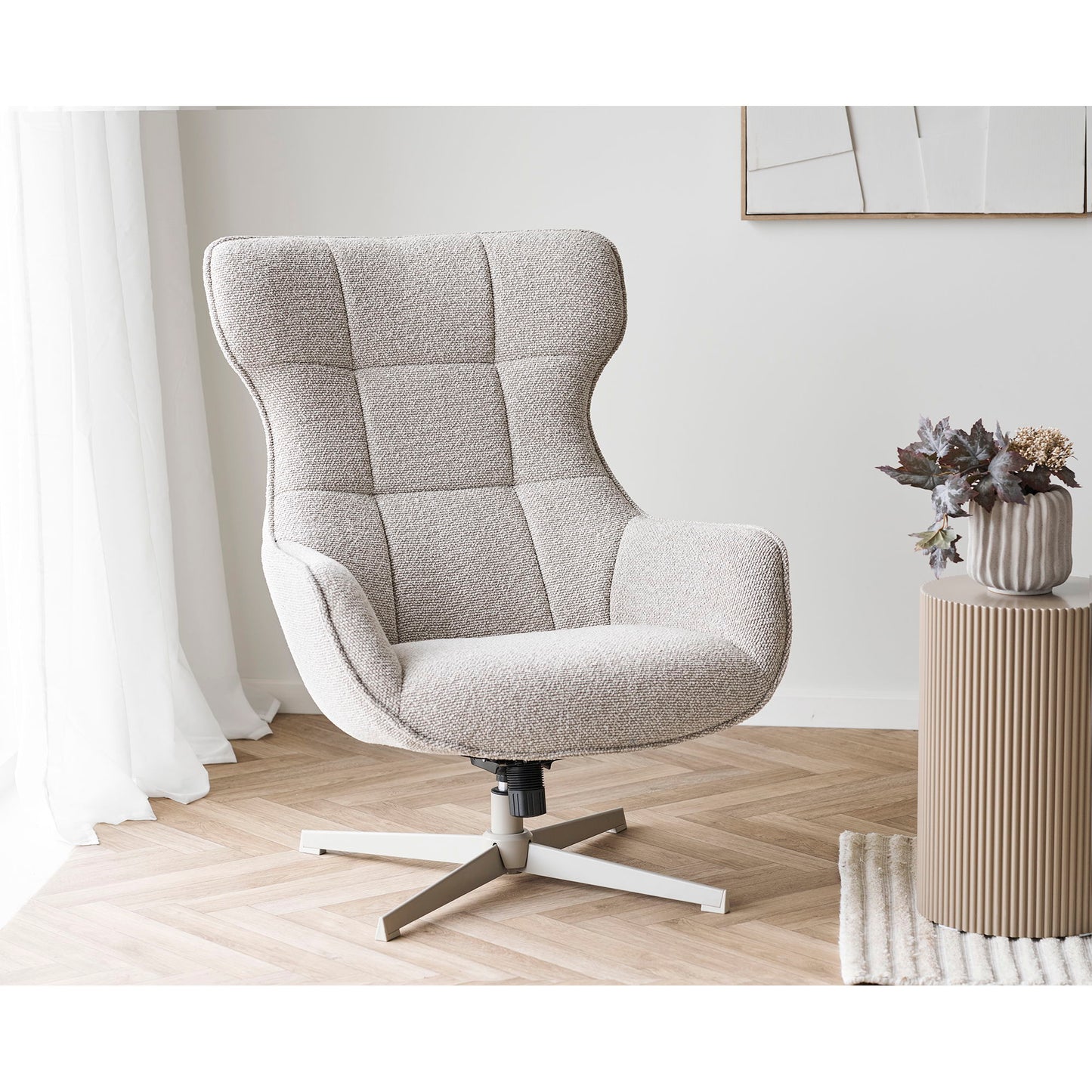 Turin Loungestol Med Drejefunktion - Loungestol, Drejefunktion, Natur, Hn1066 ⎮ 5713917034871 ⎮ 1101194