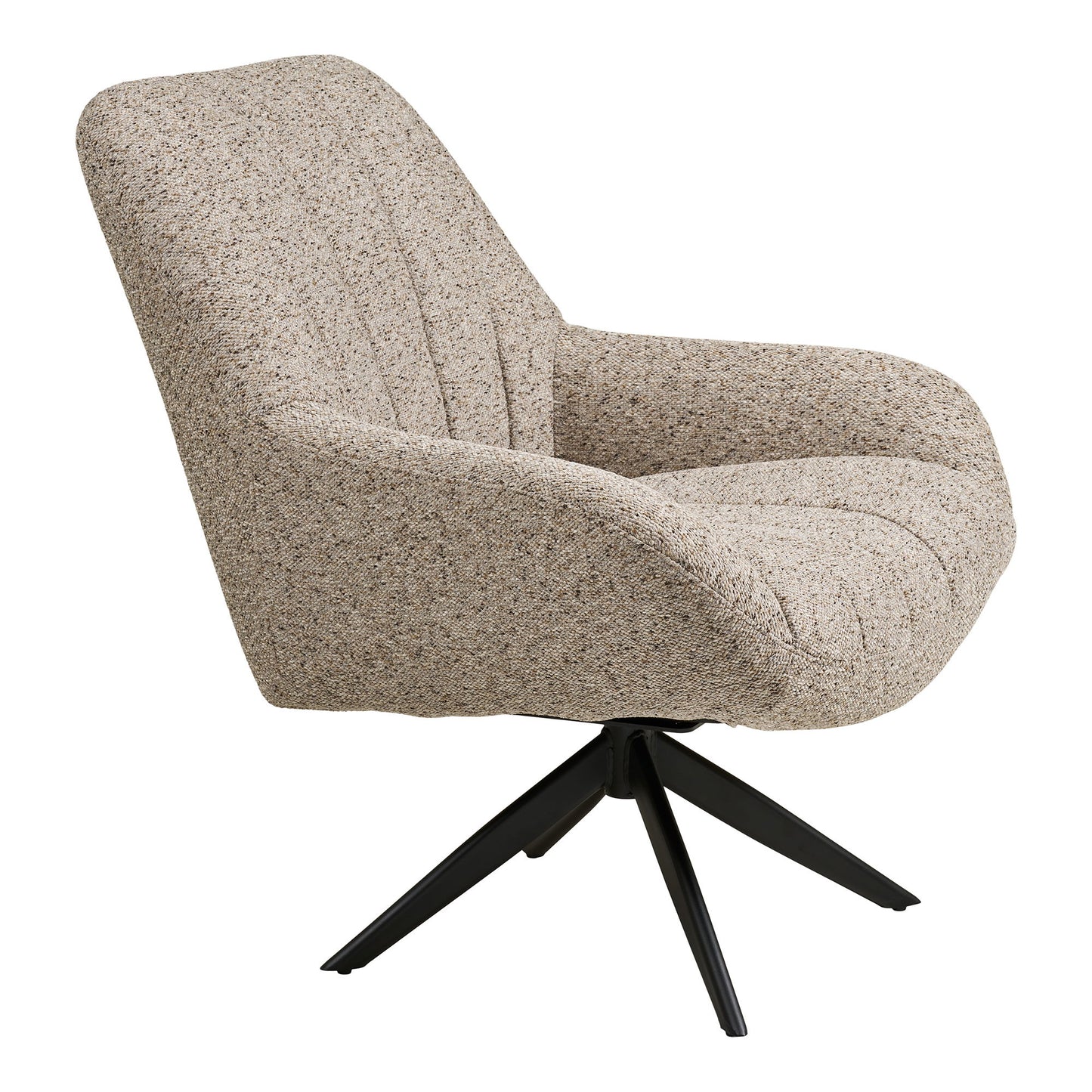 Grandola Loungestol - Loungestol Med Drejefod, Grå, Sorte Ben Hn1086 ⎮ 5713917036875 ⎮ 1101265
