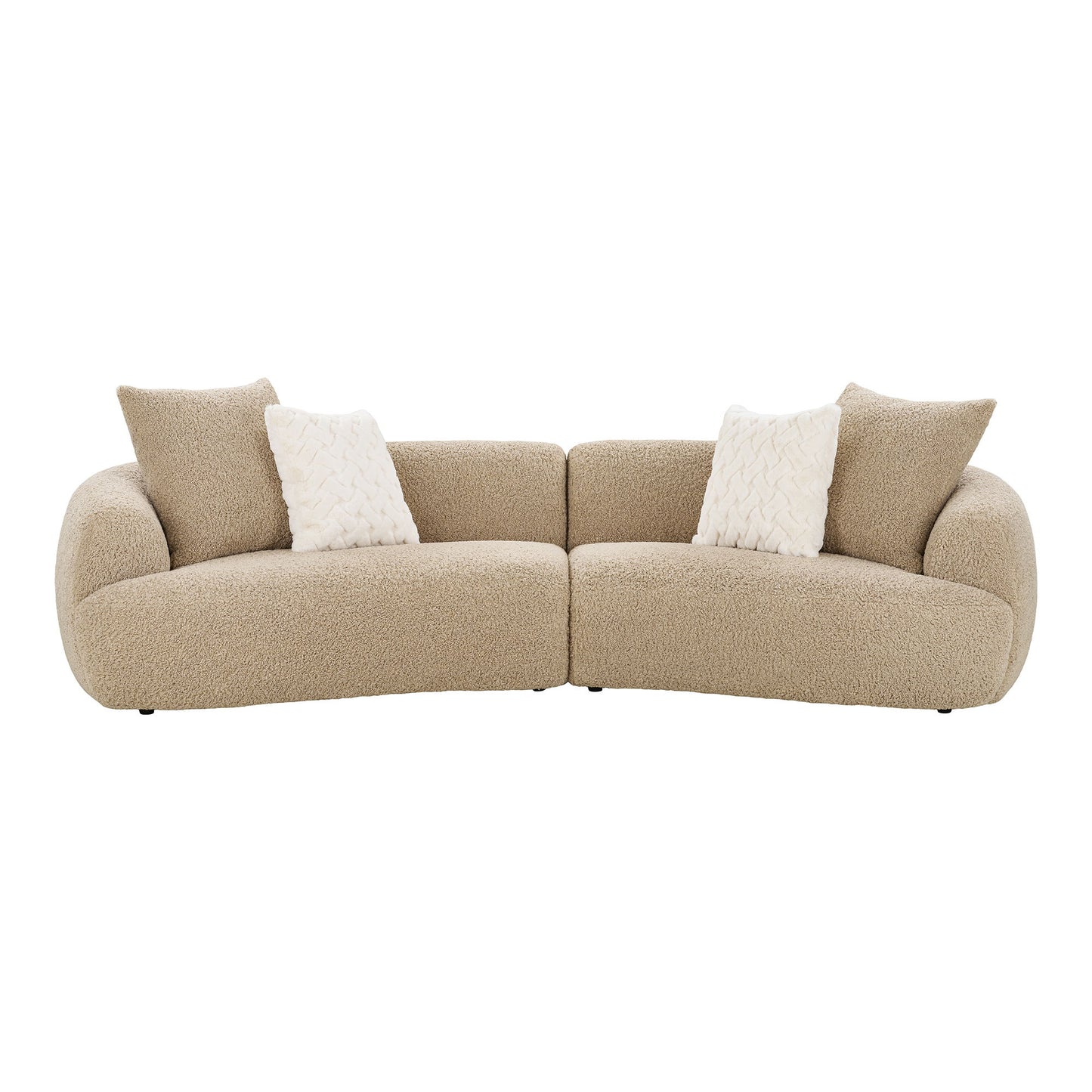 Dali Sofa - Sofa Med 4 Puder, Lysebrun Hn1265 ⎮ 5713917036547 ⎮ 1250005