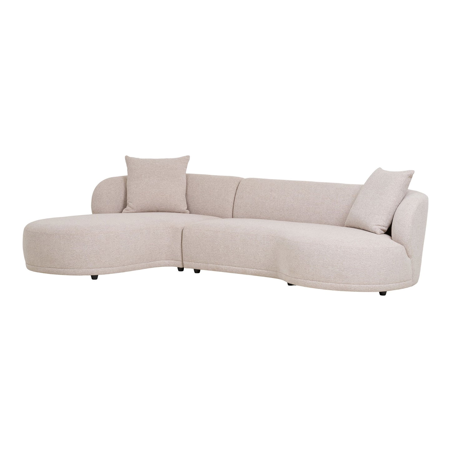 Kingston Lounge Sofa - Lounge Sofa Med 2 Puder, Venstrevendt, Natur, Hn1295 ⎮ 5713917034031 ⎮ 1301351