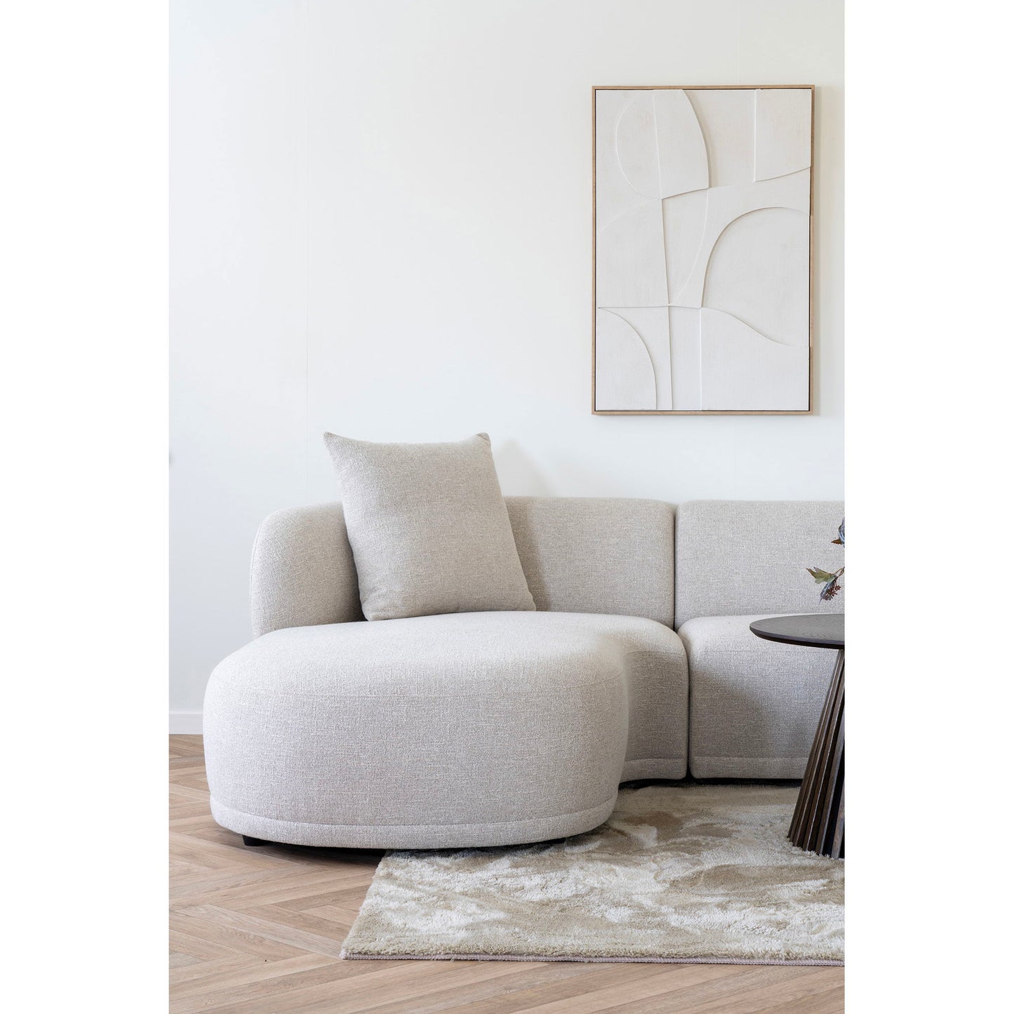 Kingston Lounge Sofa - Lounge Sofa Med 2 Puder, Venstrevendt, Natur, Hn1295 ⎮ 5713917034031 ⎮ 1301351