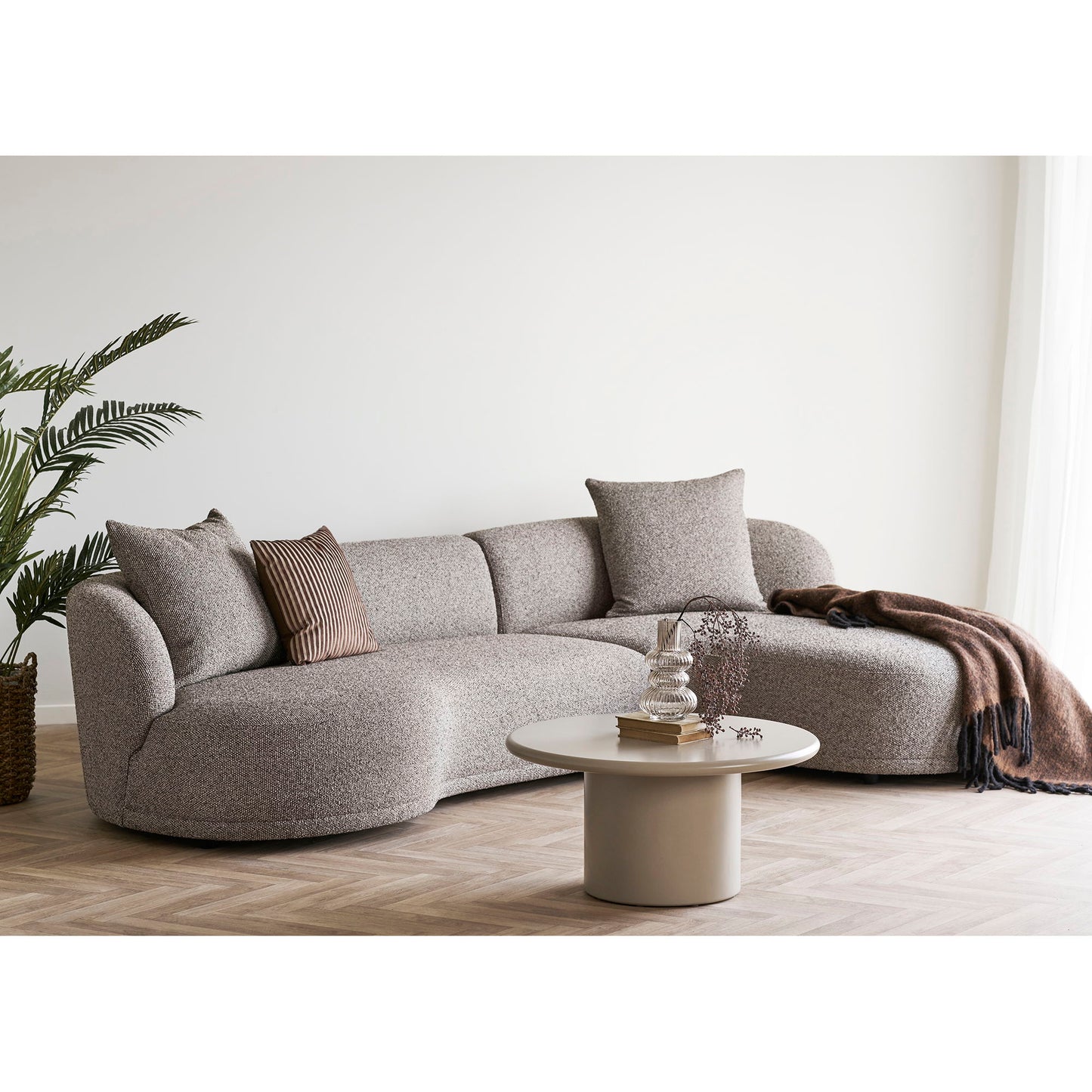 Kingston Lounge Sofa - Lounge Sofa Med 2 Puder, Højrevendt, Brun Hn1299 ⎮ 5713917035090 ⎮ 1301357