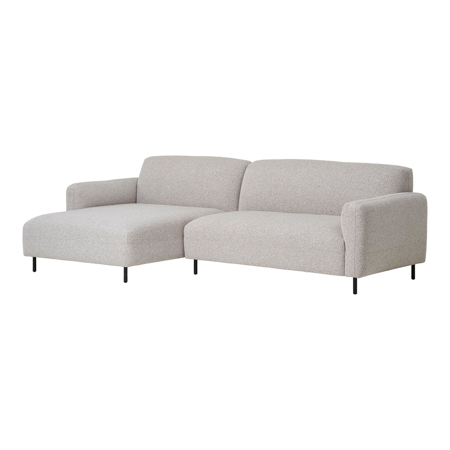 Salvador Loungesofa - Loungesofa, Venstrevendt, Bouclé, Lysegrå, Hn1253 ⎮ 5713917032631 ⎮ 1301366