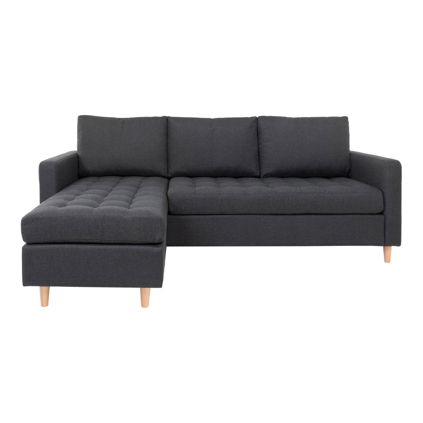 Firenze Sofa - Sofa, Mørkegrå Med Natur Træben, Hn1002 ⎮ 5713917008261 ⎮ 1301501