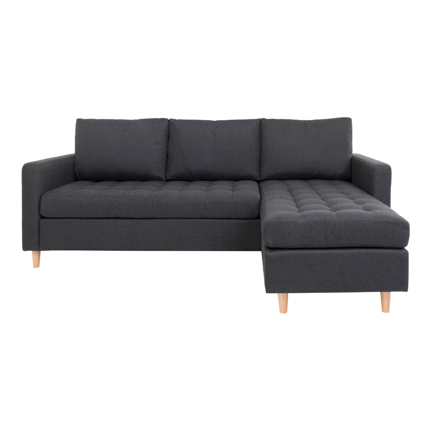 Firenze Sofa - Sofa, Mørkegrå Med Natur Træben, Hn1002 ⎮ 5713917008261 ⎮ 1301501