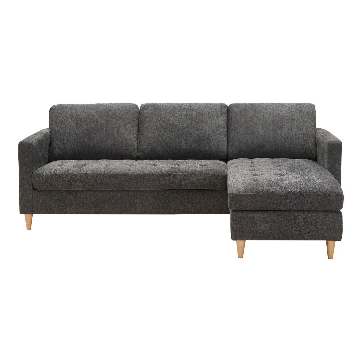 Firenze Sofa - Sofa, Mørkegrå Med Natur Træben, Hn1045 ⎮ 5713917026517 ⎮ 1301507
