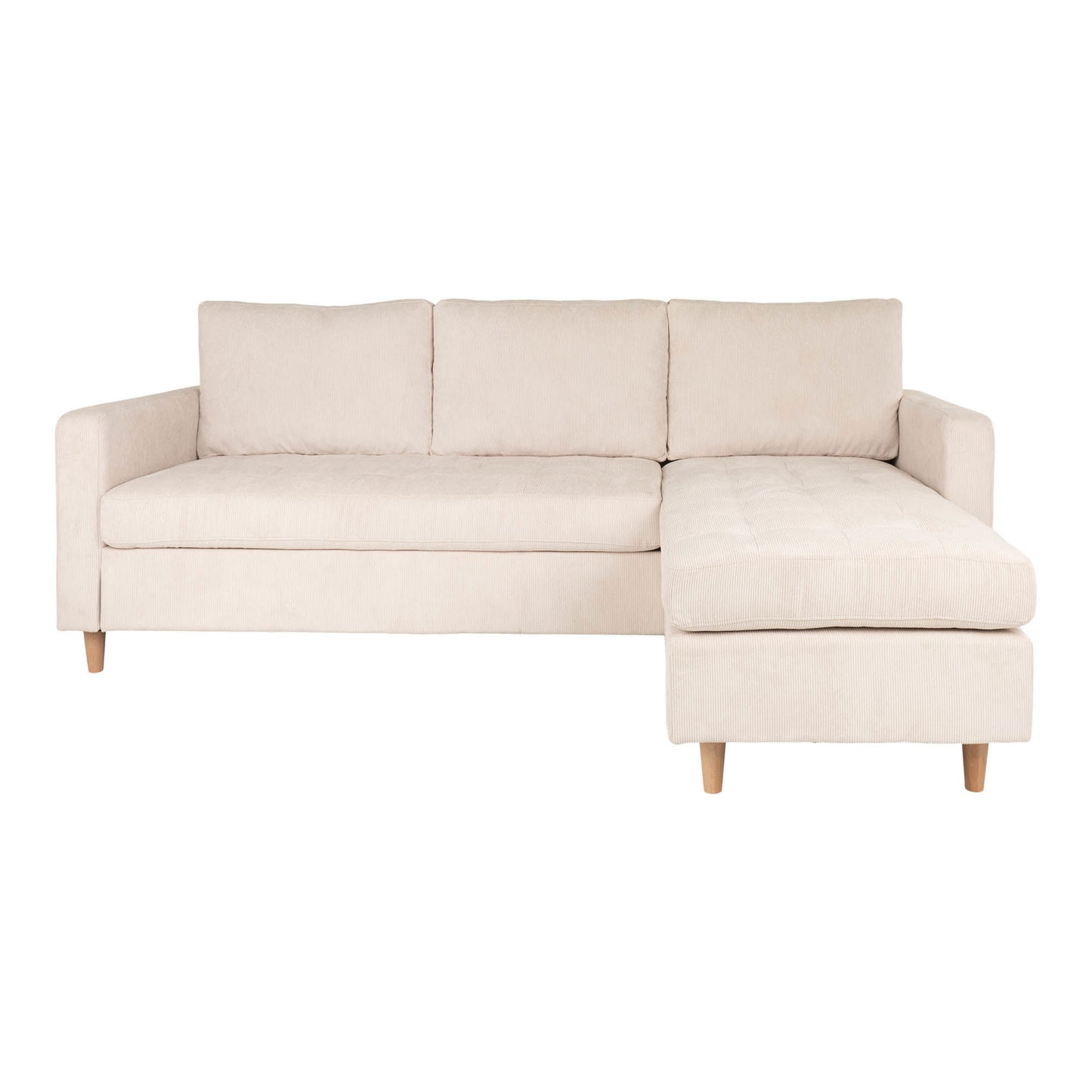 Firenze Sofa - Sofa, Fløjl, Sand, Natur Træben Hn1012 ⎮ 5713917009695 ⎮ 1301513