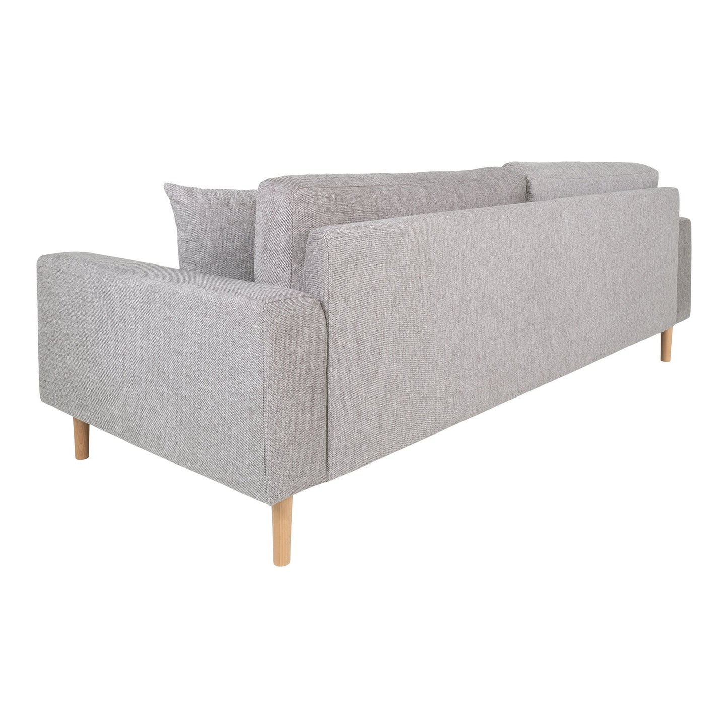 Lido 3 Personers Sofa - 3 Personers Sofa, Lysegrå Med To Puder Og Natur Træben, Hn1040 ⎮ 5713917025800 ⎮ 1301750