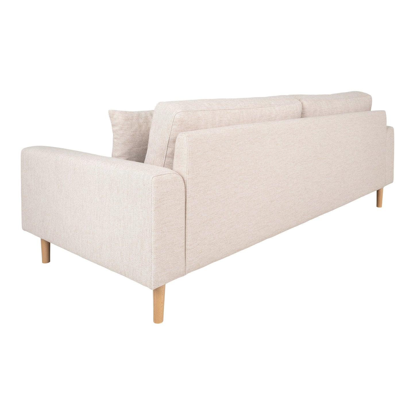 Lido 3 Personers Sofa - 3 Personers Sofa, Sand Med To Puder Og Natur Træben, Hn1050 ⎮ 5713917025794 ⎮ 1301753