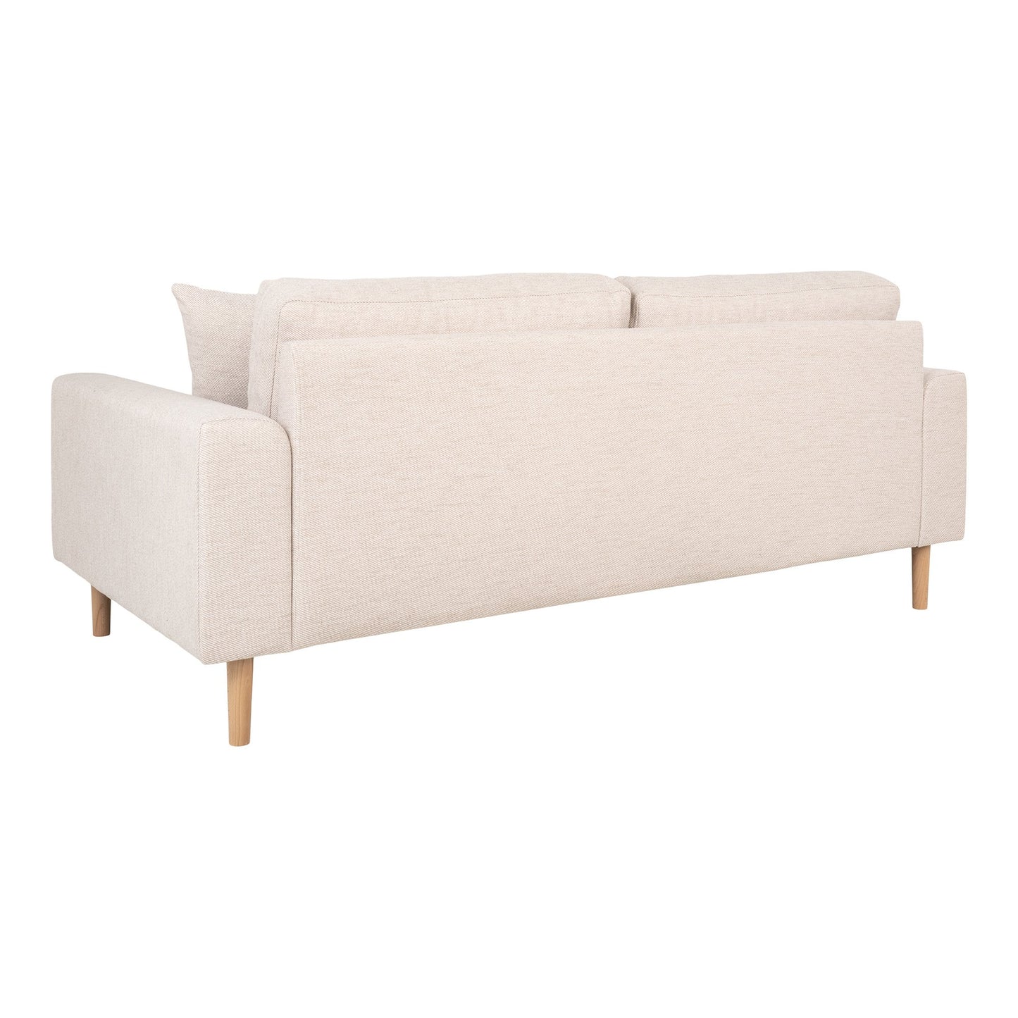 Lido 2,5 Personers Sofa - 2,5 Personers Sofa, Sand Med To Puder Og Natur Træben, Hn1050 ⎮ 5713917025787 ⎮ 1301803