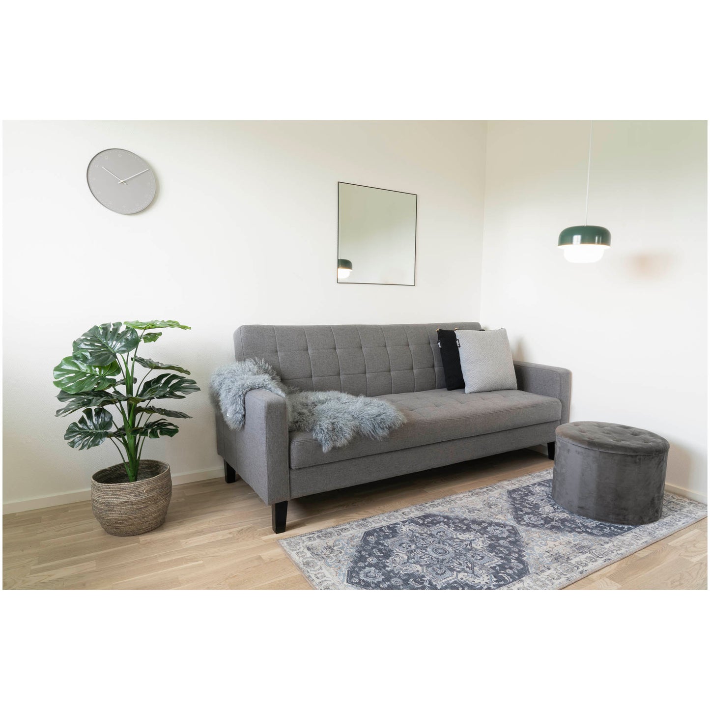 Milton Sovesofa - Sovesofa I Stof Med Opbevaring, Mørkegrå, Sorte Ben ⎮ 5713917003471 ⎮ 1302010