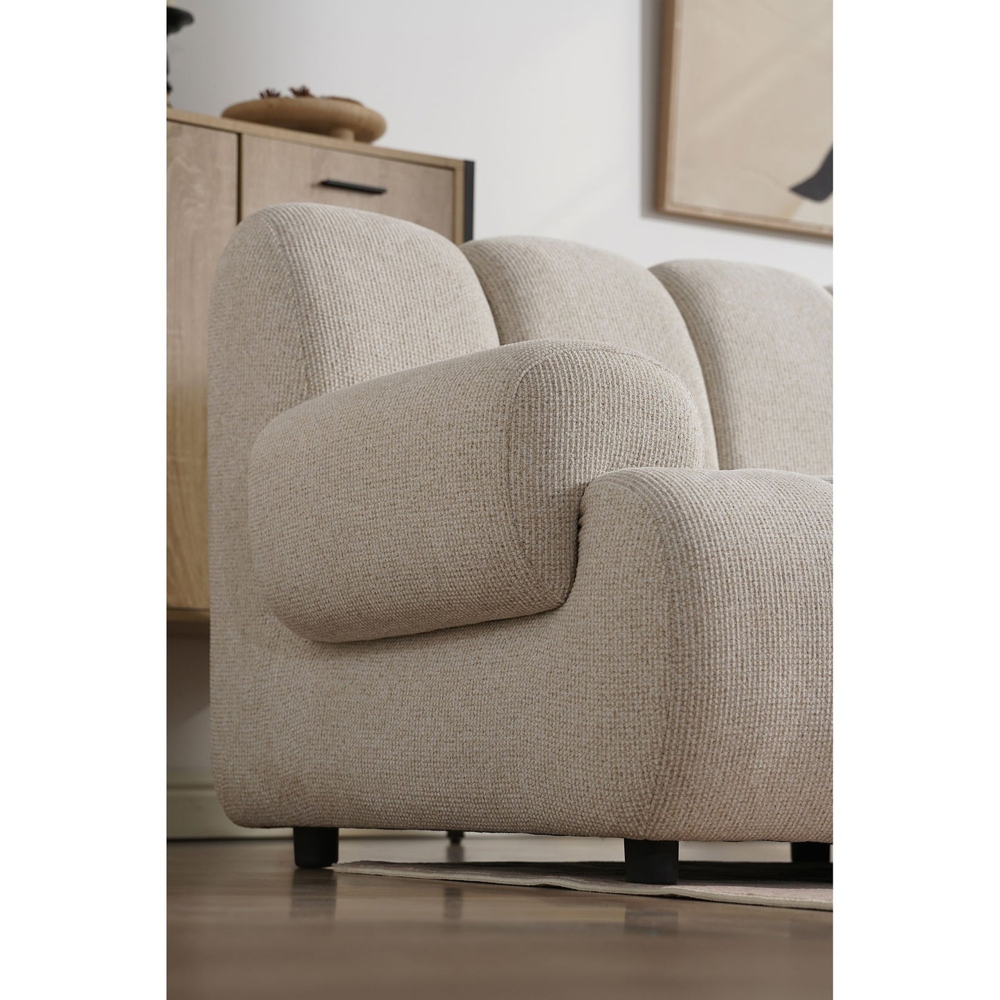 Taza 3,5 Personers Modulsofa M/Puf - 3,5 Personers Modulsofa M/Puf, Sand, Højrevendt Hn1422 ⎮ 5713917044818 ⎮ 1360005