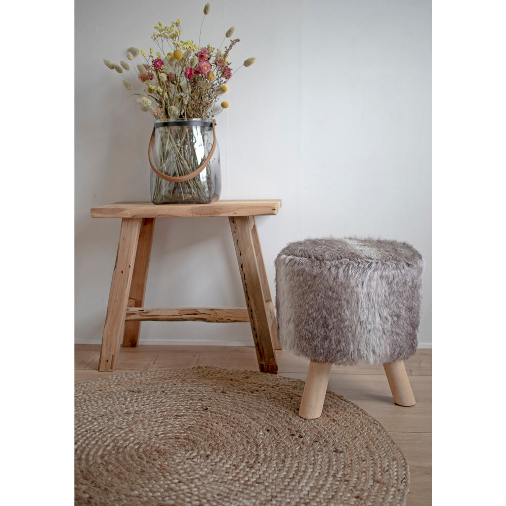 Barcelona Bænk - &Nbsp;Bænk, Teak, Natur, 50X25X45 Cm ⎮ 5713917006229 ⎮ 1401010