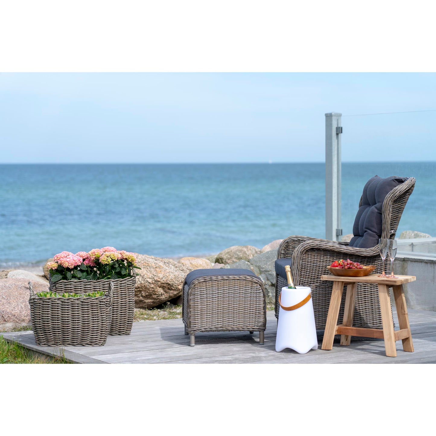 Barcelona Bænk - Bænk I Teaktræ, Natur, 50X25X45 Cm ⎮ 5713917006229 ⎮ 1401010