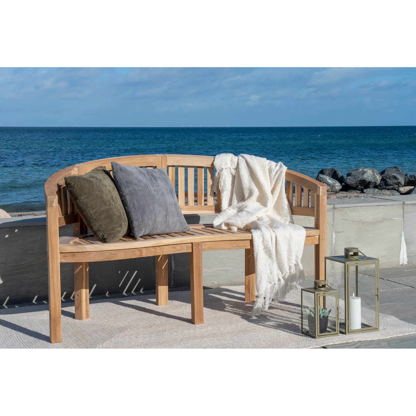 Boca Banan Bænk - Banan Bænk, Teak, Natur 150X60X85 Cm ⎮ 5713917021826 ⎮ 1401095