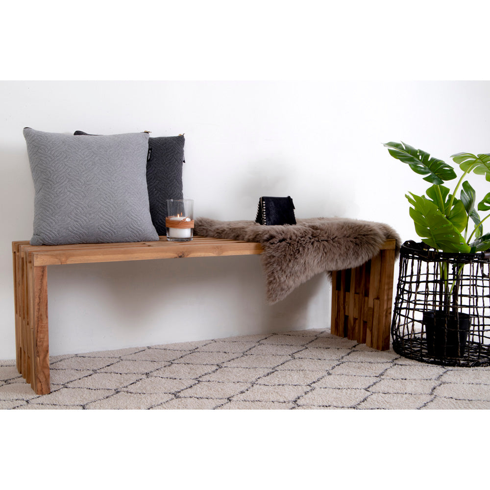 Benidorm Bænk - Bænk, Teak, Natur, 140X35X48 Cm ⎮ 5713917006243 ⎮ 1401100