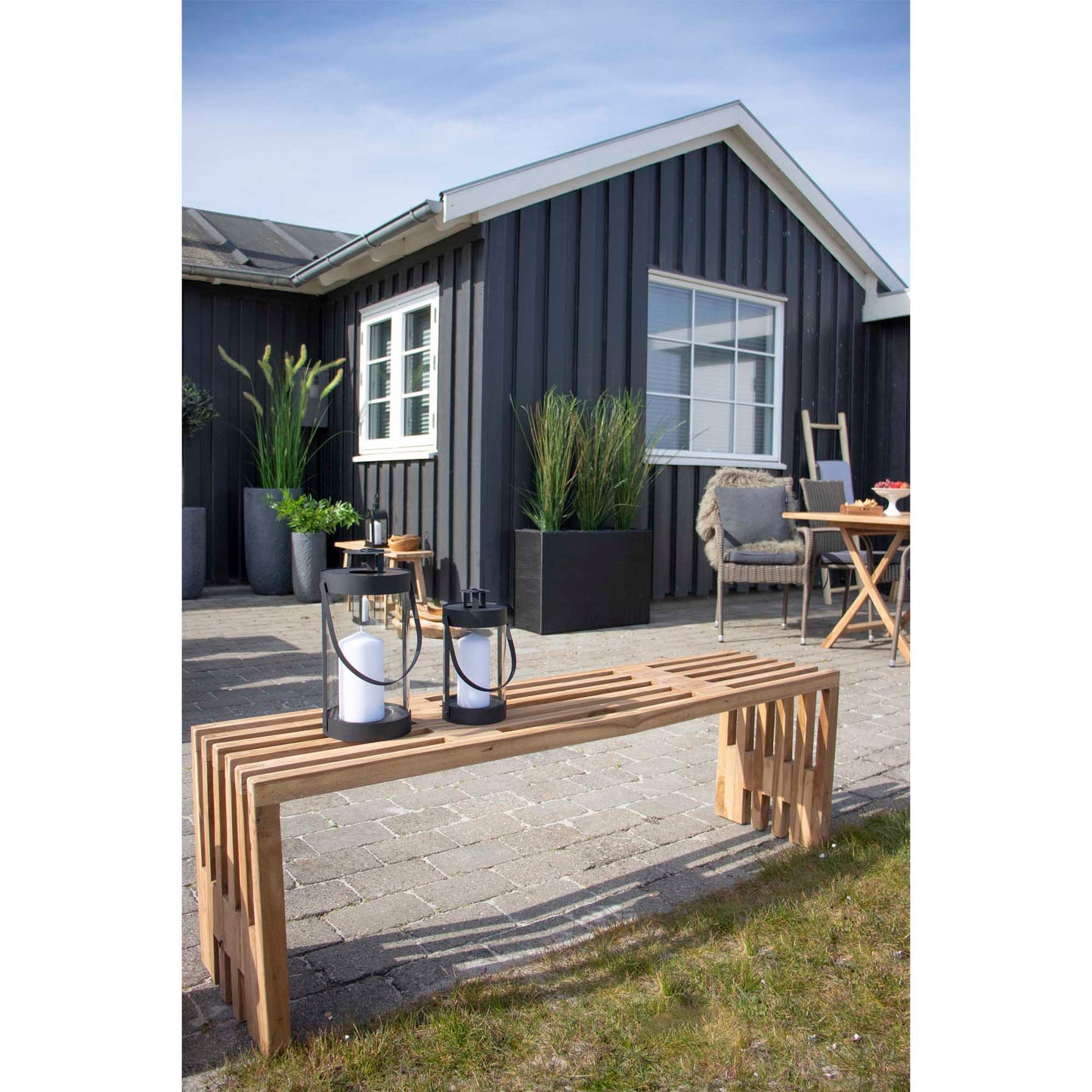 Benidorm Bænk - Bænk, Teak, Natur, 140X35X48 Cm ⎮ 5713917006243 ⎮ 1401100