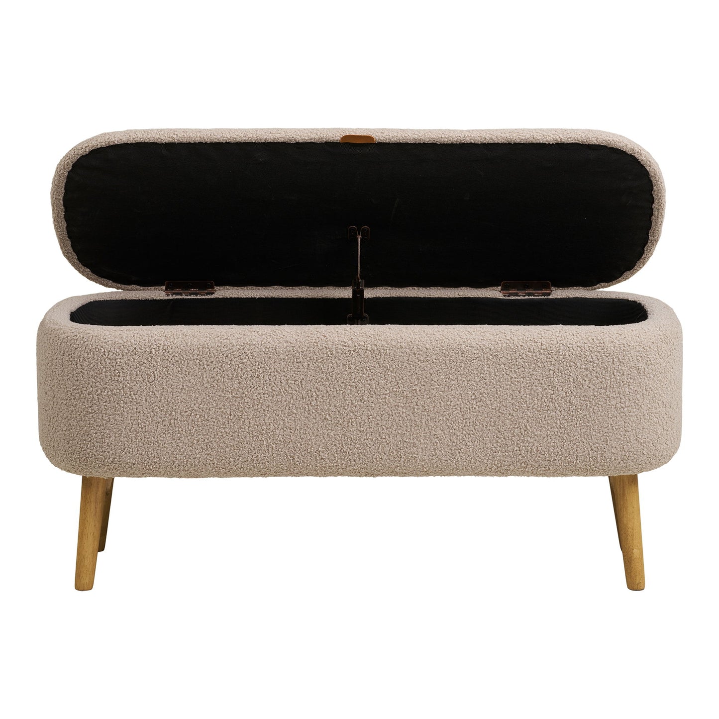 Harlow Bænk - Bænk Med Opbevaring, Bouclé, Beige 95X37X45 Cm, Hn1063 ⎮ 5713917036998 ⎮ 1401310