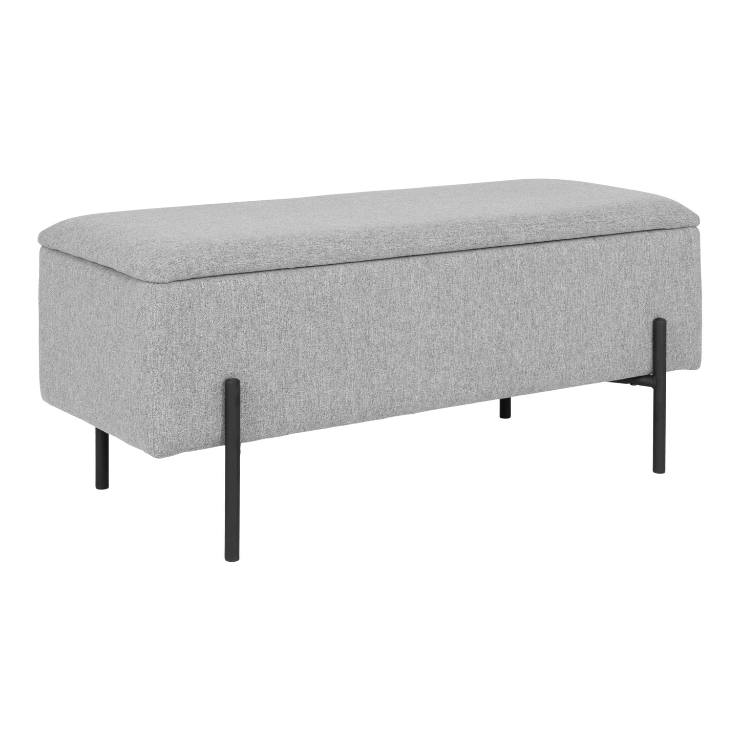 Watford Bænk - Bænk Med Opbevaring, Lysegrå 95X36,5X43 Cm, Hn1275 ⎮ 5713917016310 ⎮ 1409050