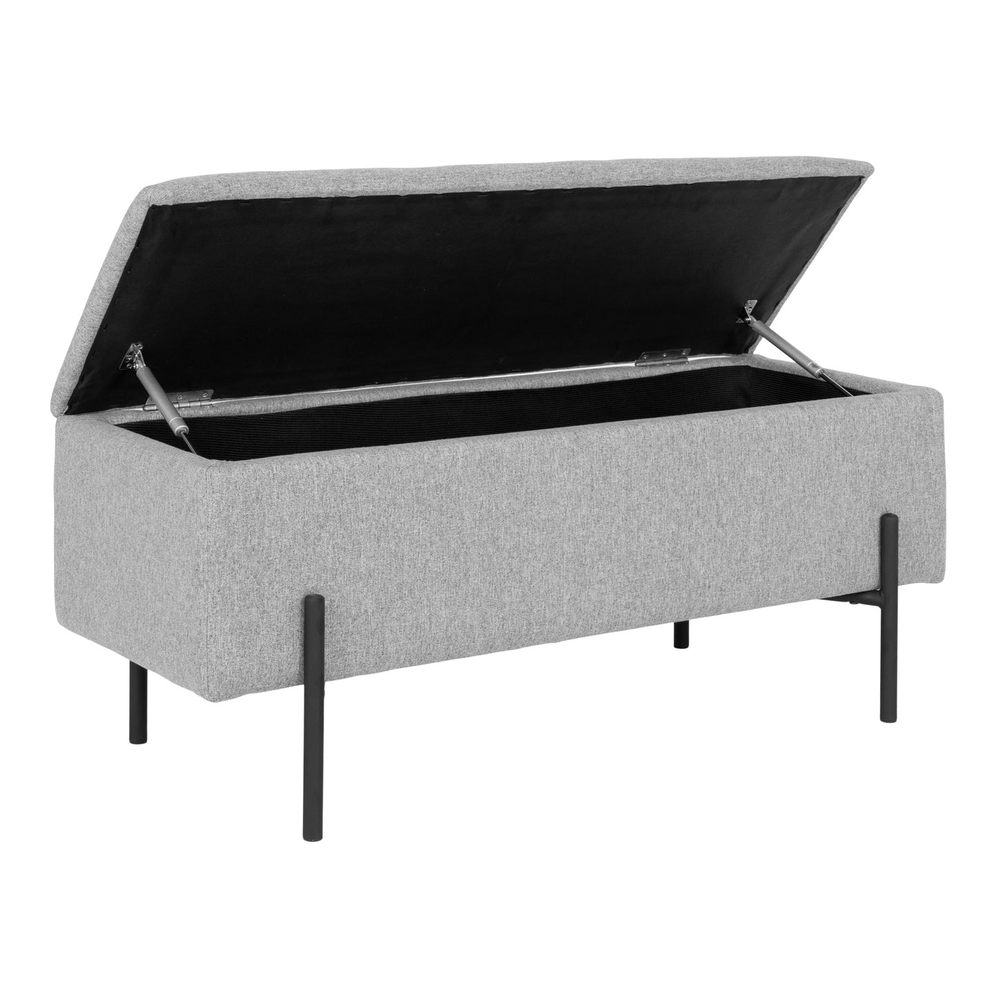 Watford Bænk - Bænk Med Opbevaring, Lysegrå 95X36,5X43 Cm, Hn1275 ⎮ 5713917016310 ⎮ 1409050
