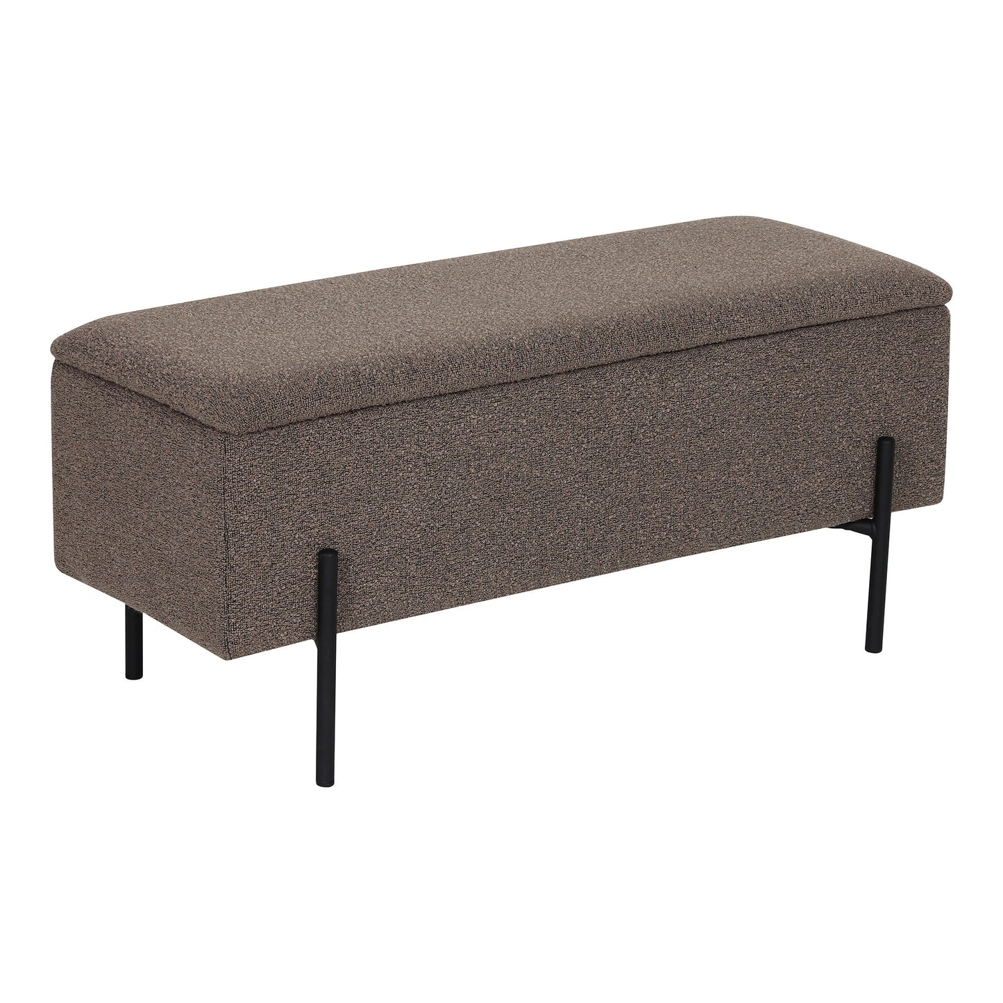 Watford Bænk - Bænk Med Opbevaring, Bouclé, Brun 95X36,5X43 Cm, Hn1061 ⎮ 5713917036387 ⎮ 1409076