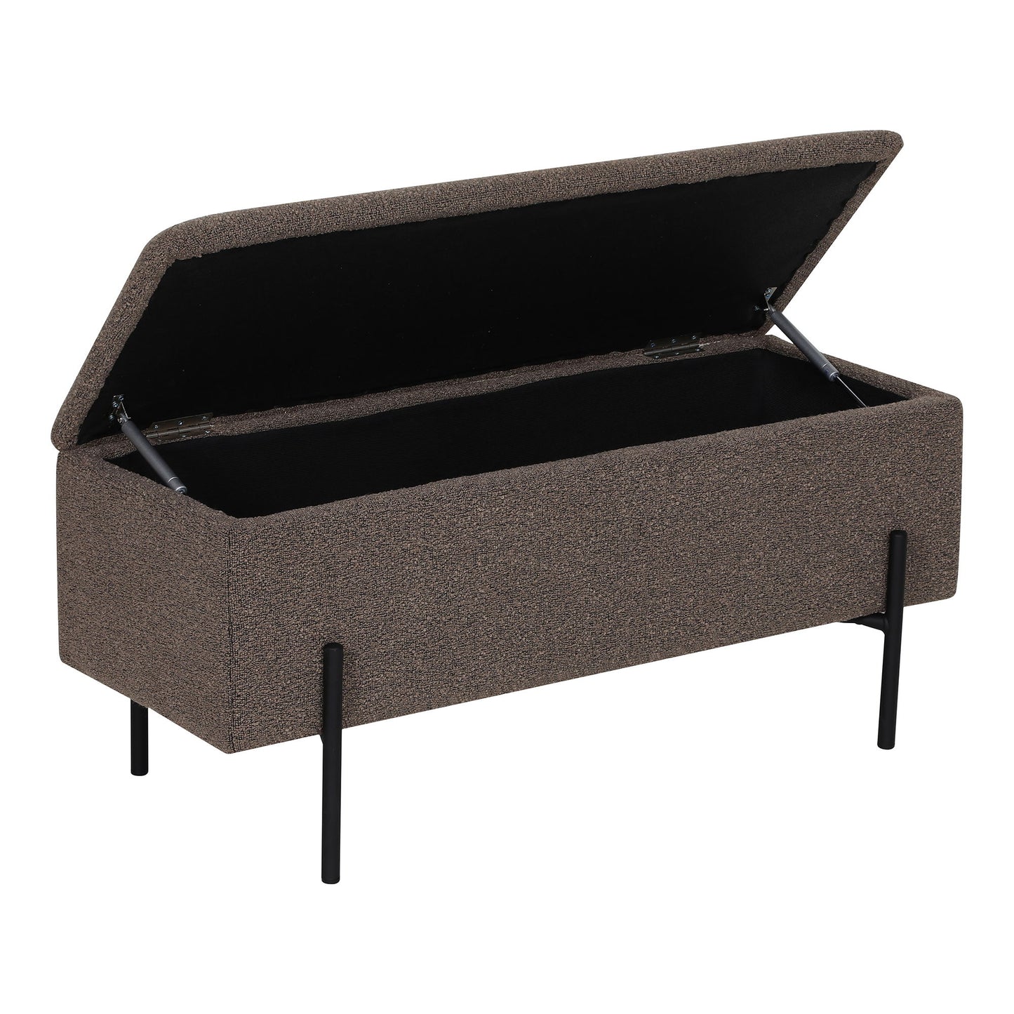 Watford Bænk - Bænk Med Opbevaring, Bouclé, Brun 95X36,5X43 Cm, Hn1061 ⎮ 5713917036387 ⎮ 1409076