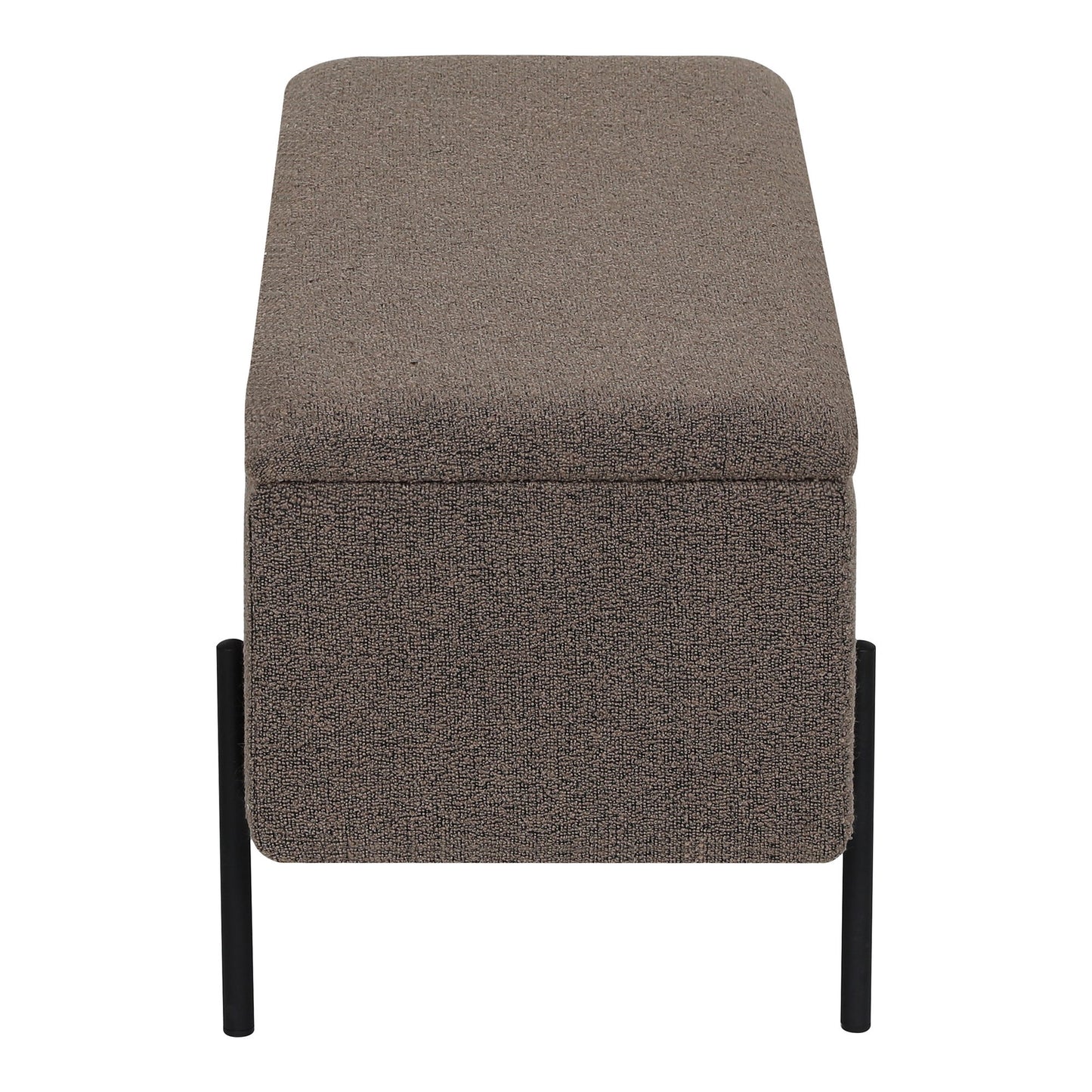 Watford Bænk - Bænk Med Opbevaring, Bouclé, Brun 95X36,5X43 Cm, Hn1061 ⎮ 5713917036387 ⎮ 1409076