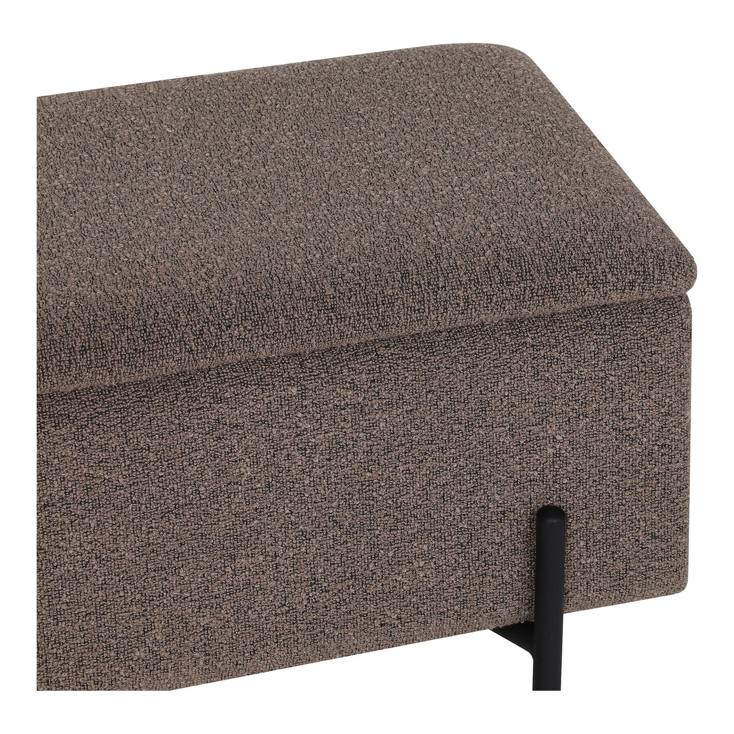 Watford Bænk - Bænk Med Opbevaring, Bouclé, Brun 95X36,5X43 Cm, Hn1061 ⎮ 5713917036387 ⎮ 1409076