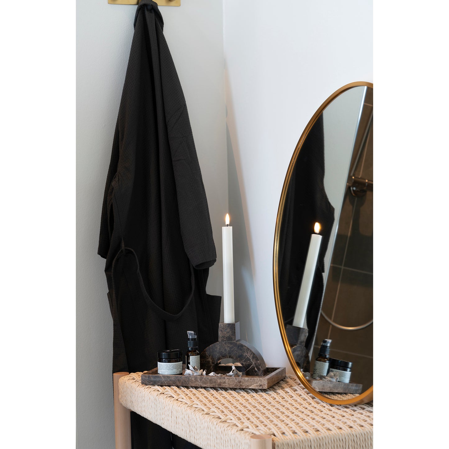 Abano Bænk - Bænk Med Naturflet Sæde, Poppeltræ, Natur 80X35X45 Cm ⎮ 5713917019014 ⎮ 1409080