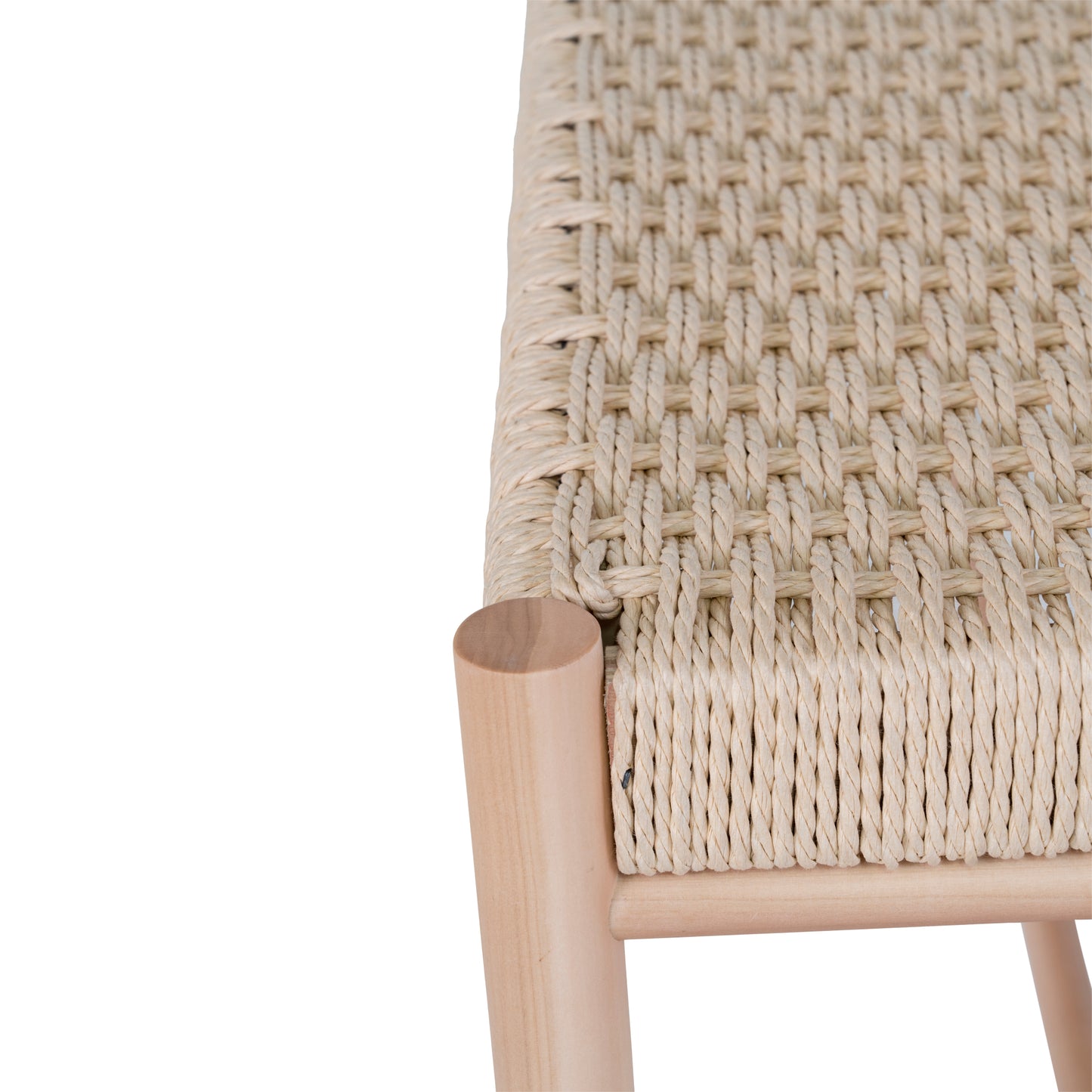 Abano Bænk - Bænk Med Naturflet Sæde, Poppeltræ, Natur 80X35X45 Cm ⎮ 5713917019014 ⎮ 1409080