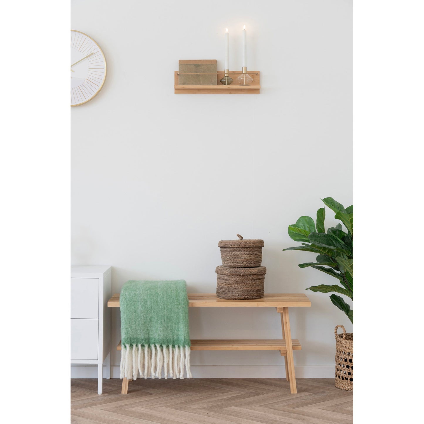 Ember Bænk - Bænk, Bambus, Natur 70X28X45 Cm ⎮ 5713917030781 ⎮ 1409081