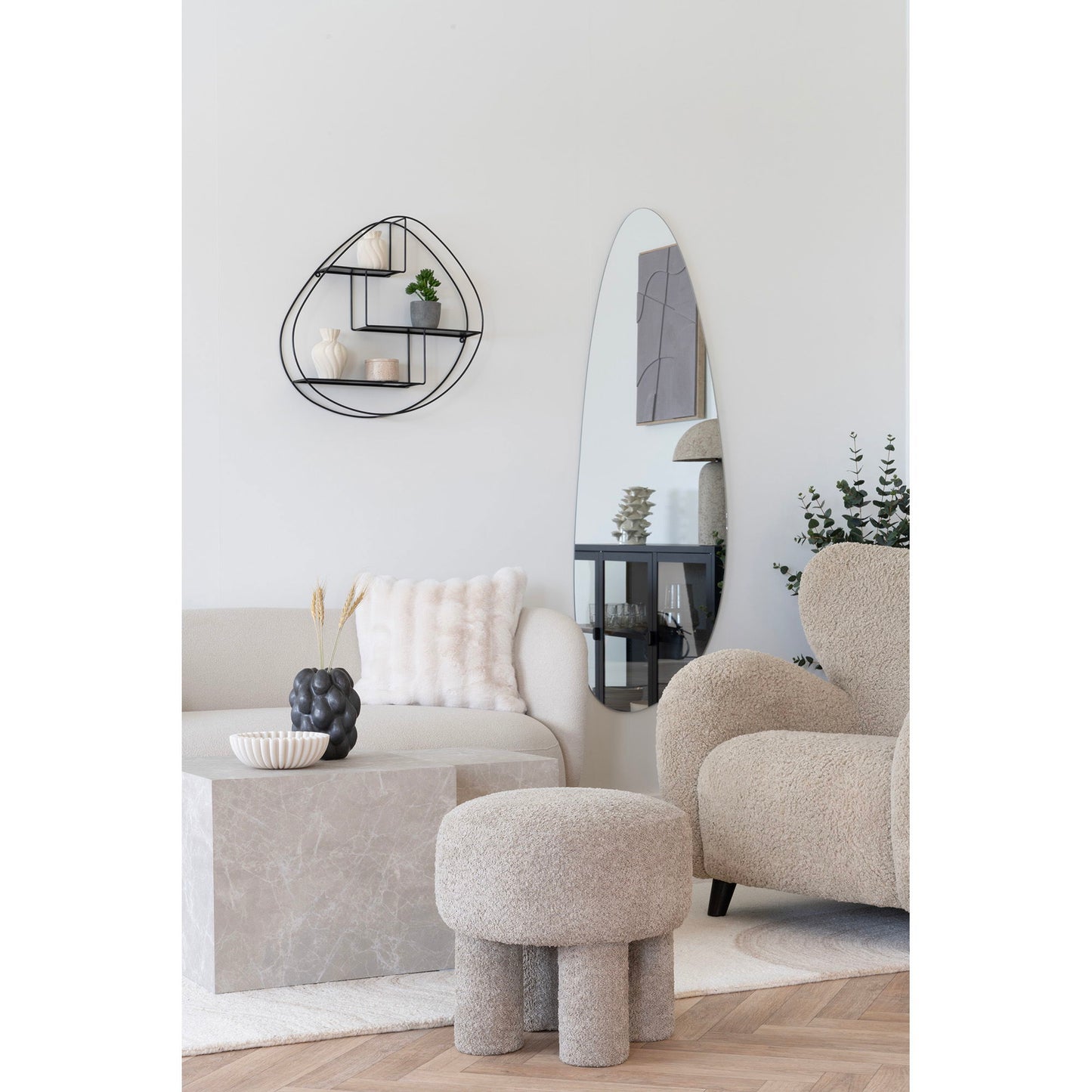 Canberra Puf - Puf, Lysegrå Ø43X43 Cm, Hn1258 ⎮ 5713917030361 ⎮ 1501116
