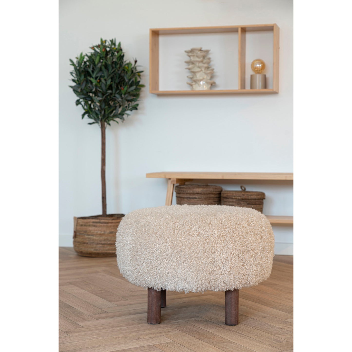 Inverness Puf - Puf, Lysebrun Ø50X36 Cm, Hn1260 ⎮ 5713917030491 ⎮ 1501118