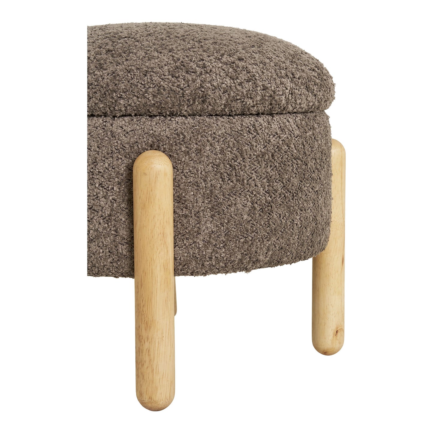 Medas Puf - Puf Med Opbevaring, Brun/Natur, Hn1237 ⎮ 5713917031870 ⎮ 1501230