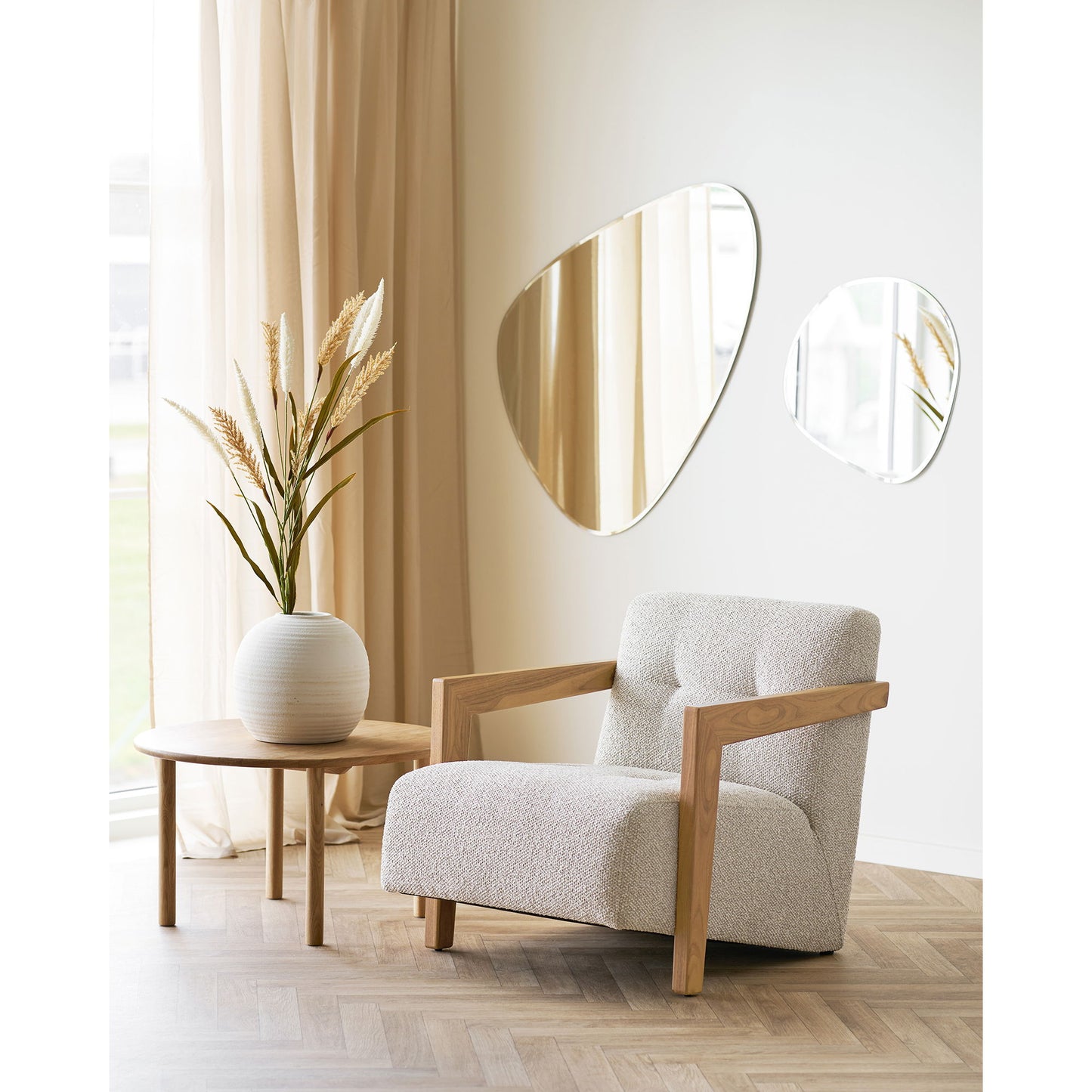 Jena Sofabord - Sofabord, Eg, Natur Ø70X40 Cm ⎮ 5713917038213 ⎮ 2101055