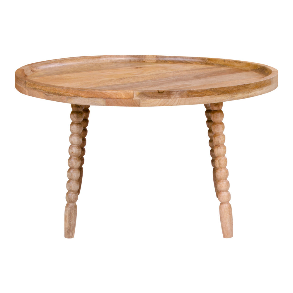 Jammu Sofabord - Sofabord, Naturlig Mangotræ Ø60X35 Cm ⎮ 5713917009275 ⎮ 2101070